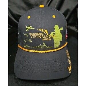 Never Forget Vietnam Hat Cap Black Mens, Vietnam War Museum Grand Opening